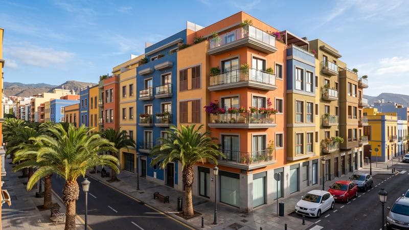 Edificio residencial en Santa Cruz de Tenerife en proceso de reforma