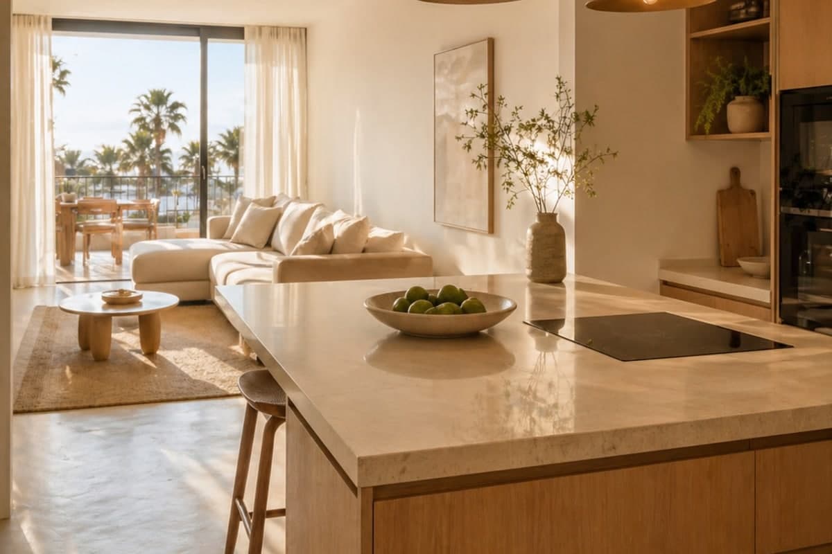 Técnico midiendo un espacio para presupuesto de reforma