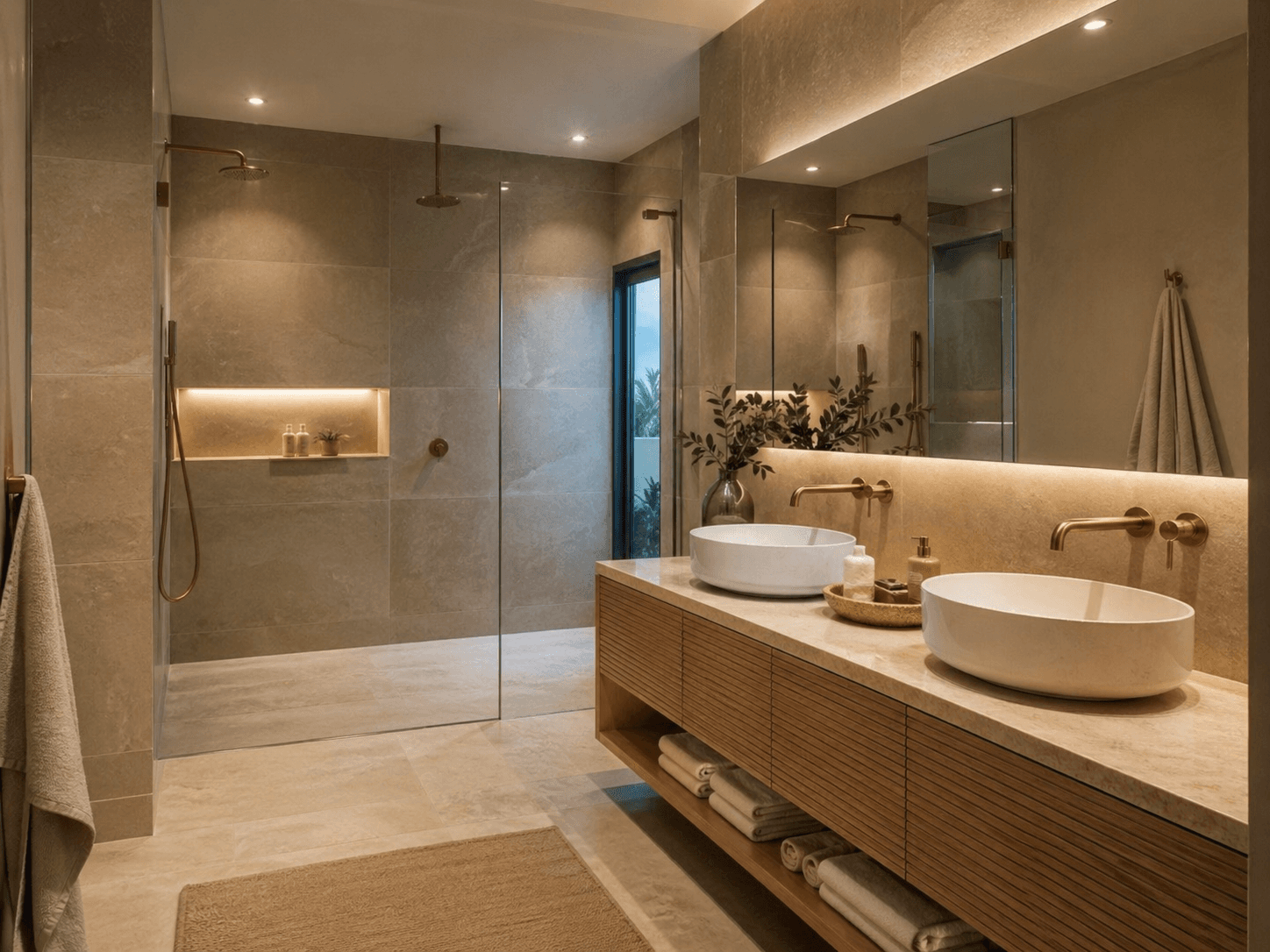 Reforma de baño accesible con ducha a ras de suelo en Candelaria