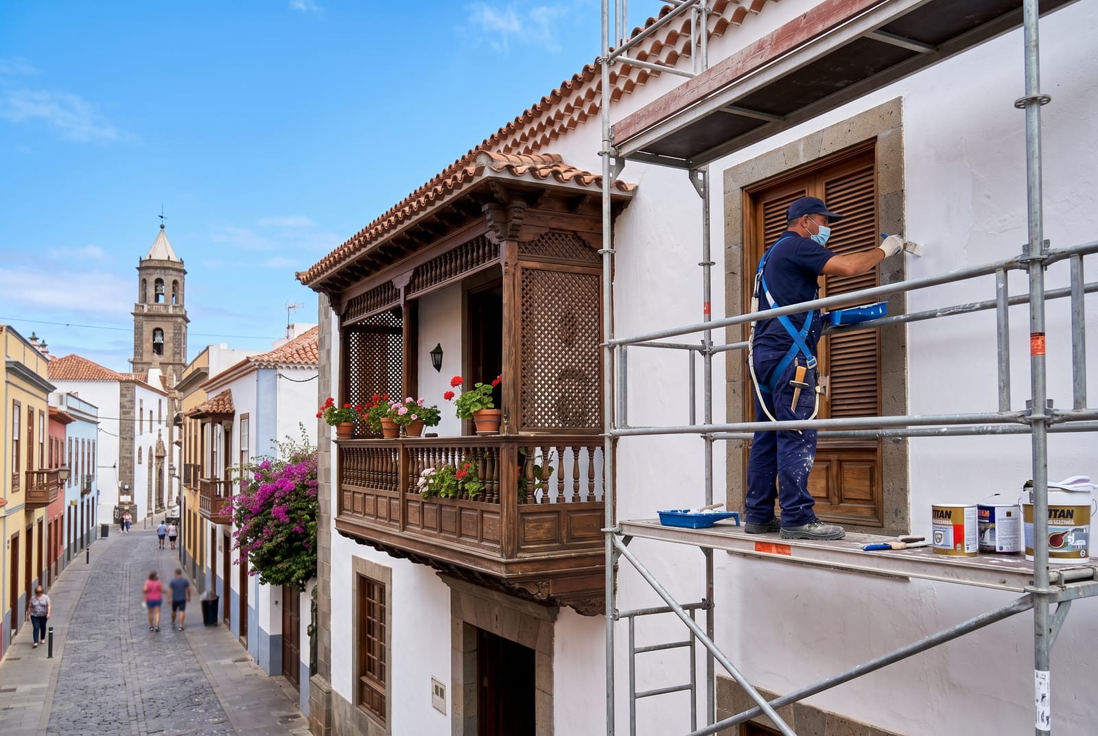 Pintura de paredes profesional en Tenerife